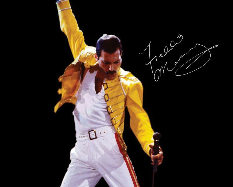 Freddie Mercury - Queen Autograph Signed Photo Poster painting Print