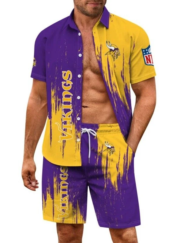 Minnesota Vikings
Limited Edition Hawaiian Shirt And Shorts Two-Piece Suits