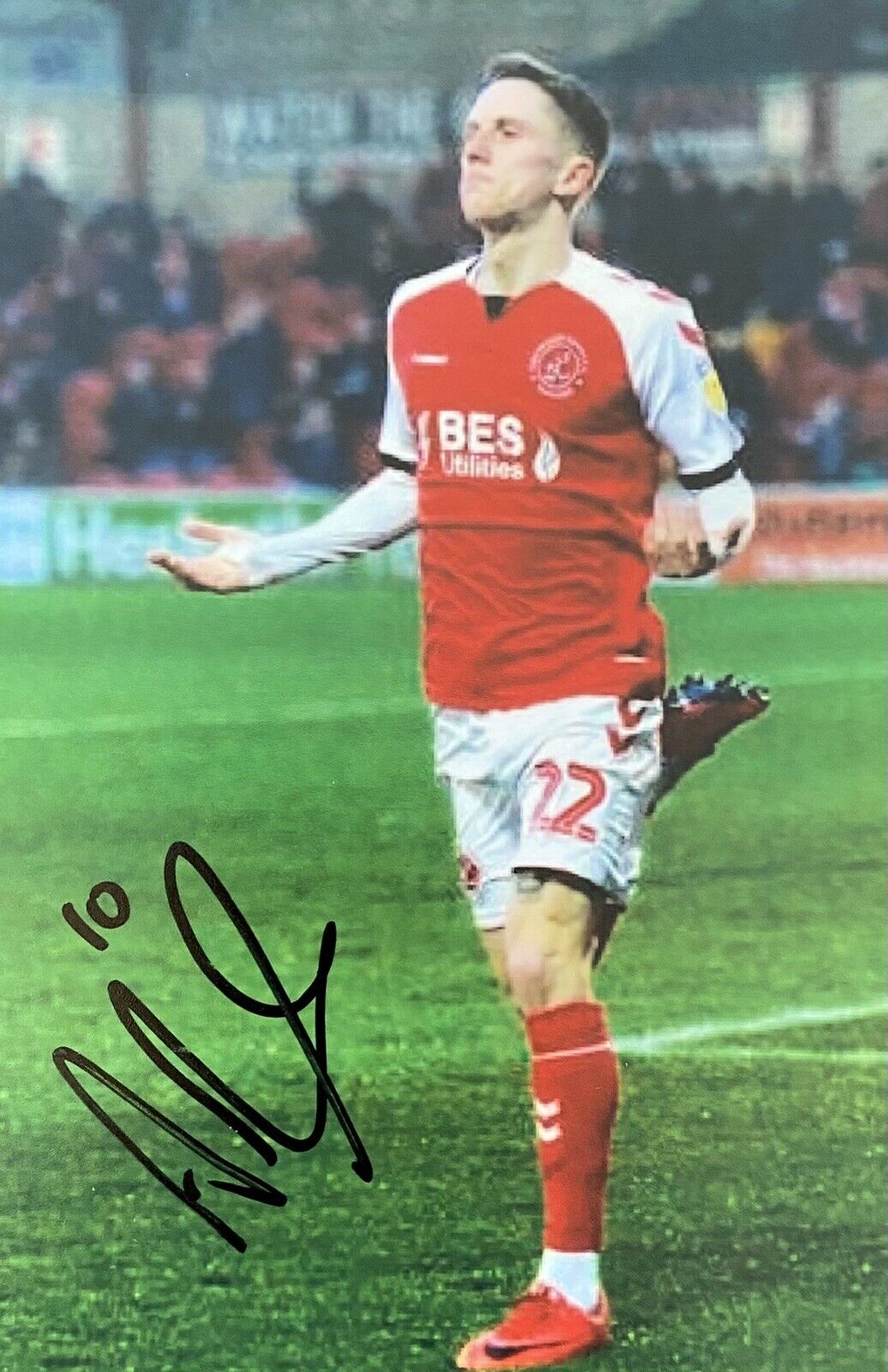 Ashley Hunter Genuine Hand Signed Fleetwood Town 6X4 Photo Poster painting 2