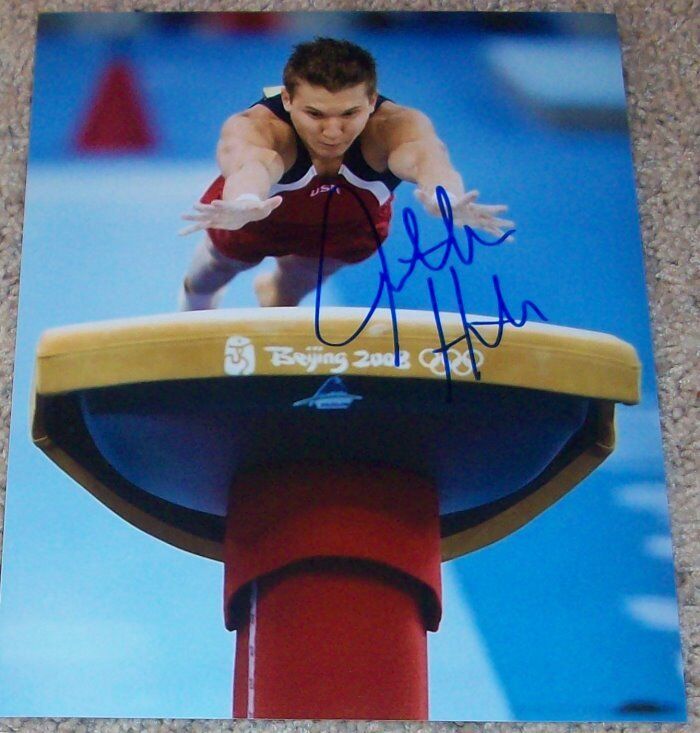 JONATHAN HORTON U.S.A. GYMNASTICS SIGNED AUTOGRAPH USA 8x10 Photo Poster painting w/PROOF