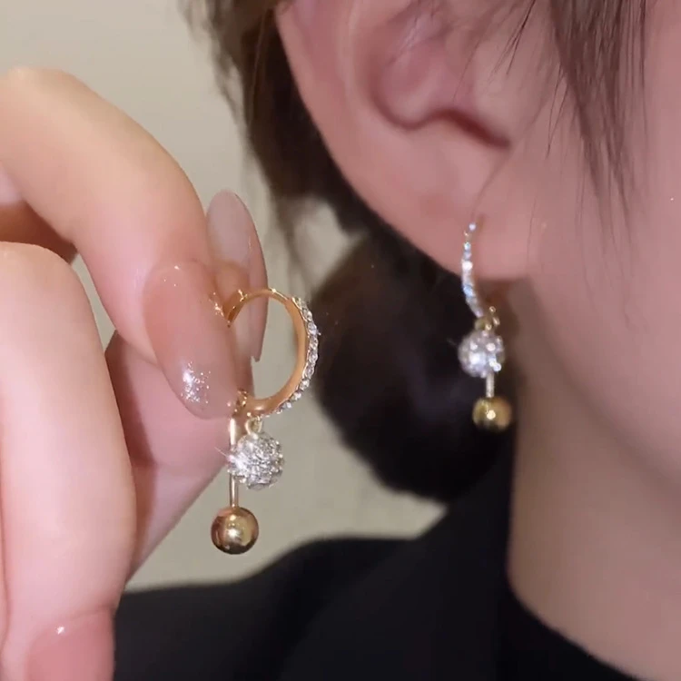 Loveyoufancy 💥Buy 1 Free 1💥Silver Ball Tassel Earrings