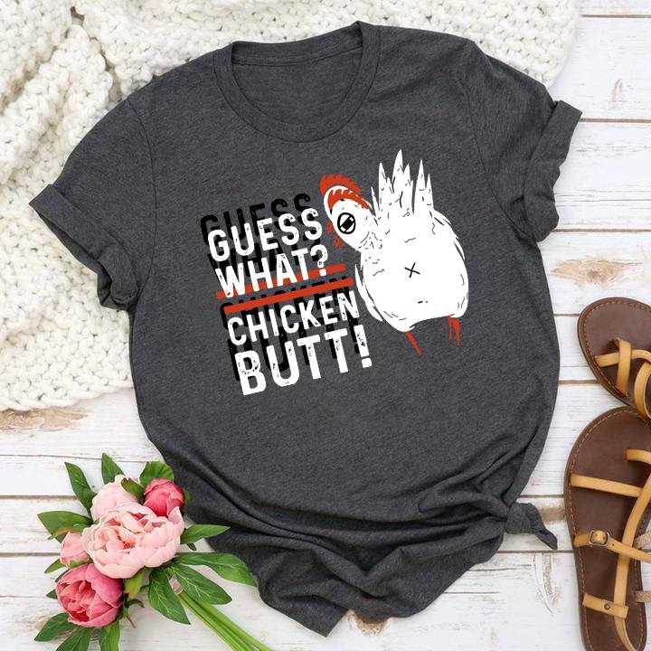 ANB - GUESS WHAT? CHICKEN BUTT!  Retro Tee-04913