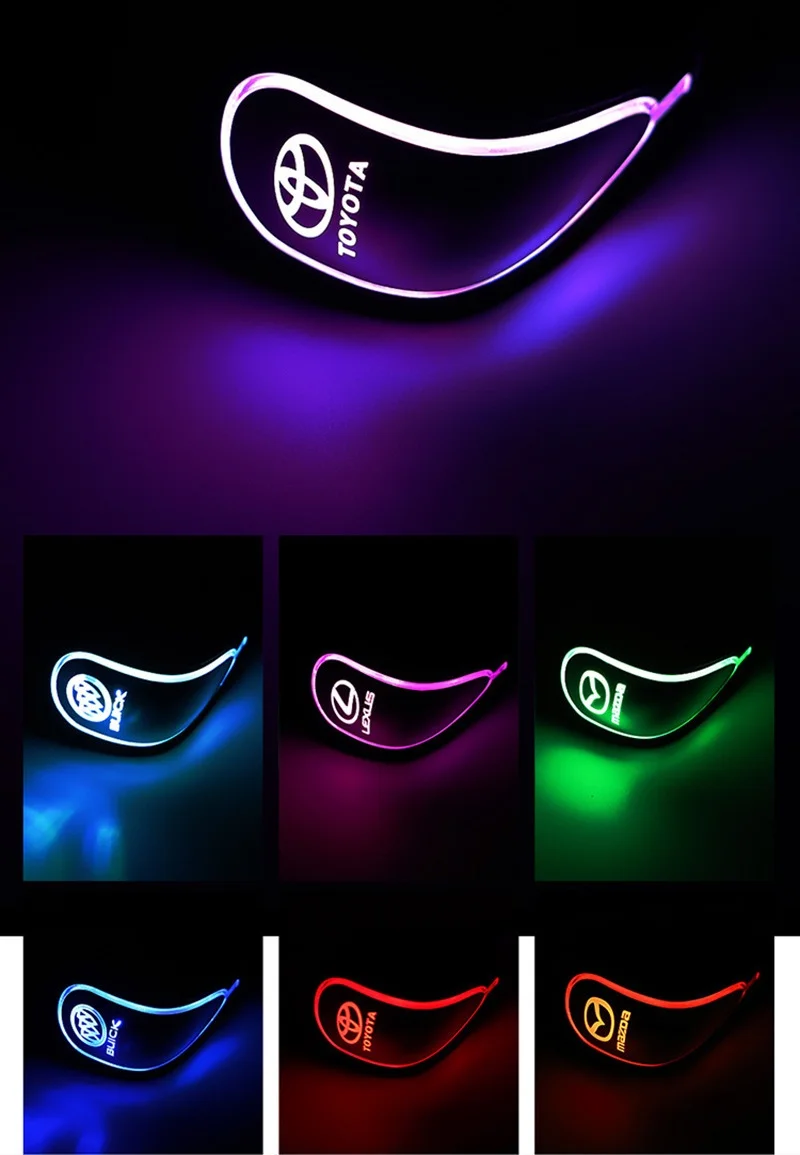 Car manual gear modification head (LED luminous leather feel)