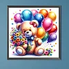 (40*40cm)Bear - Round Partial AB Drill Diamond Painting