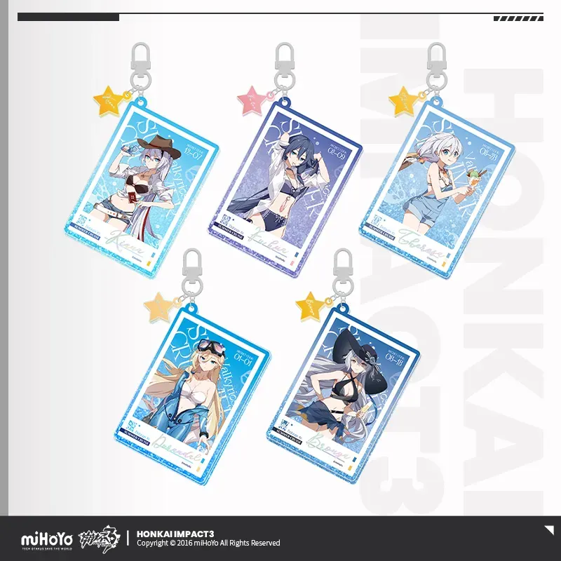 Honkai 3d Keychains [Original Honkai Official Merchandise]