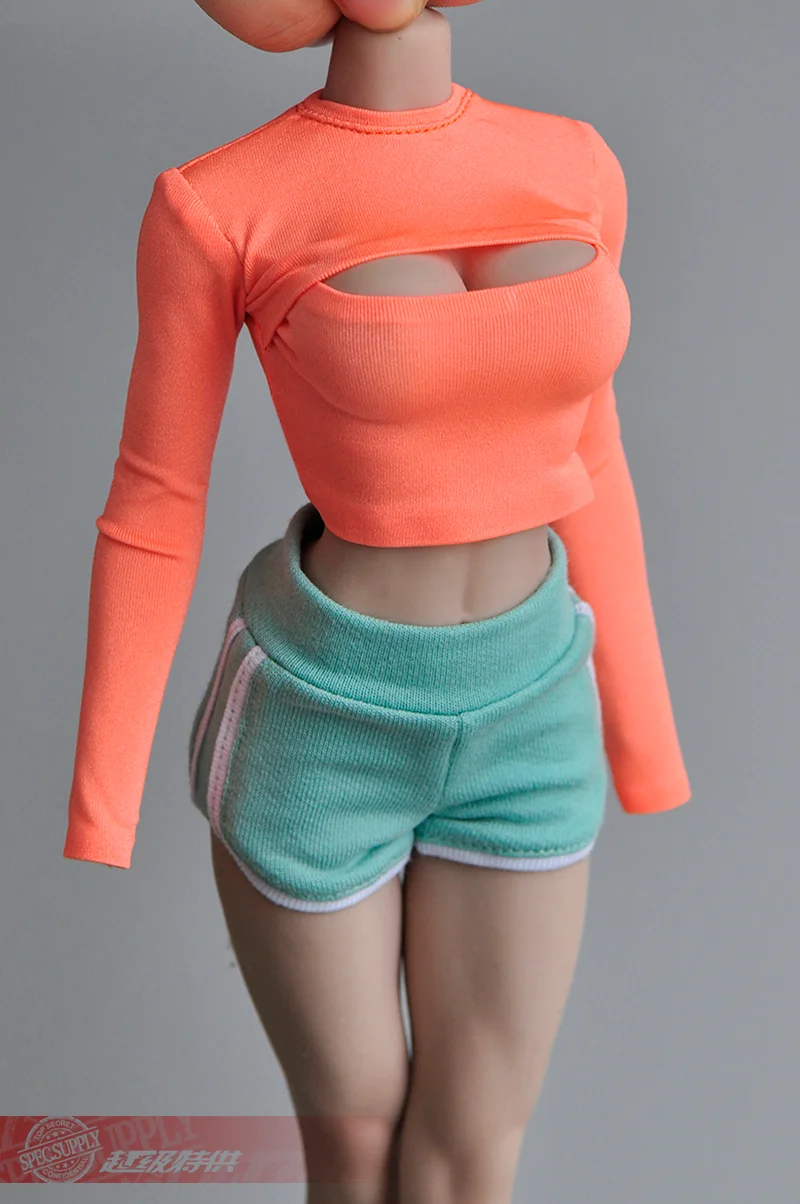 1/6 soldier sports shorts yoga pants plastic body knitted model accessories clothes fit12 inch female figure body-aliexpress