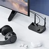 Bluetooth-compatible5.3 Audio Adapter Connect 2 Earphones for Projector Speakers