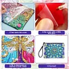 Diamond Painting Mandala Single Side PU Cosmetic Bag Ladies Clutch