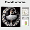 (Pre-Framed)Ballet Girl-Special Shape Diamond Painting Kit(30x30cm)