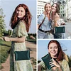 BAIGIO Damen Clutch Abendtasche Elegant Handtasche Kettetasche mit Quasten Anhanger fur Hochzeit