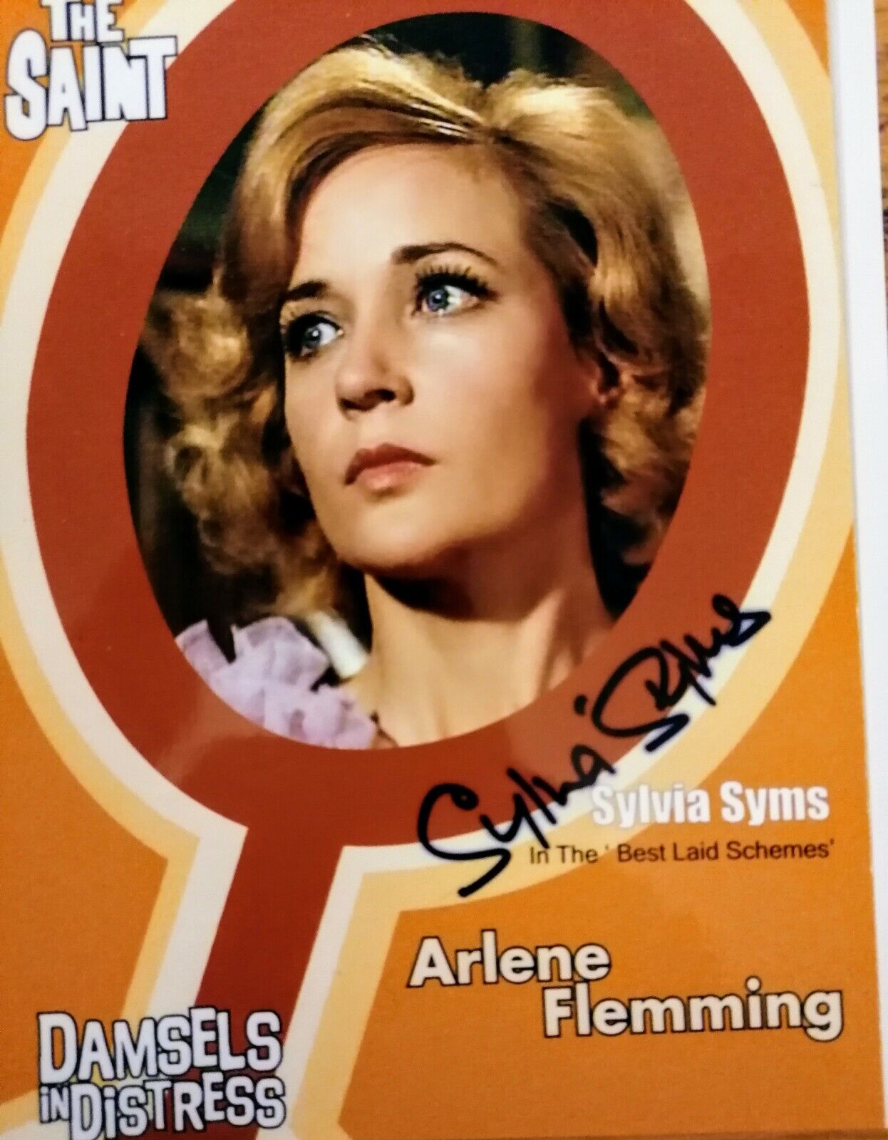 SYLVIA SYMS SIGNED Colour 8 x 10 Photo Poster painting FROM The 1960S CULT SERIES The Saint