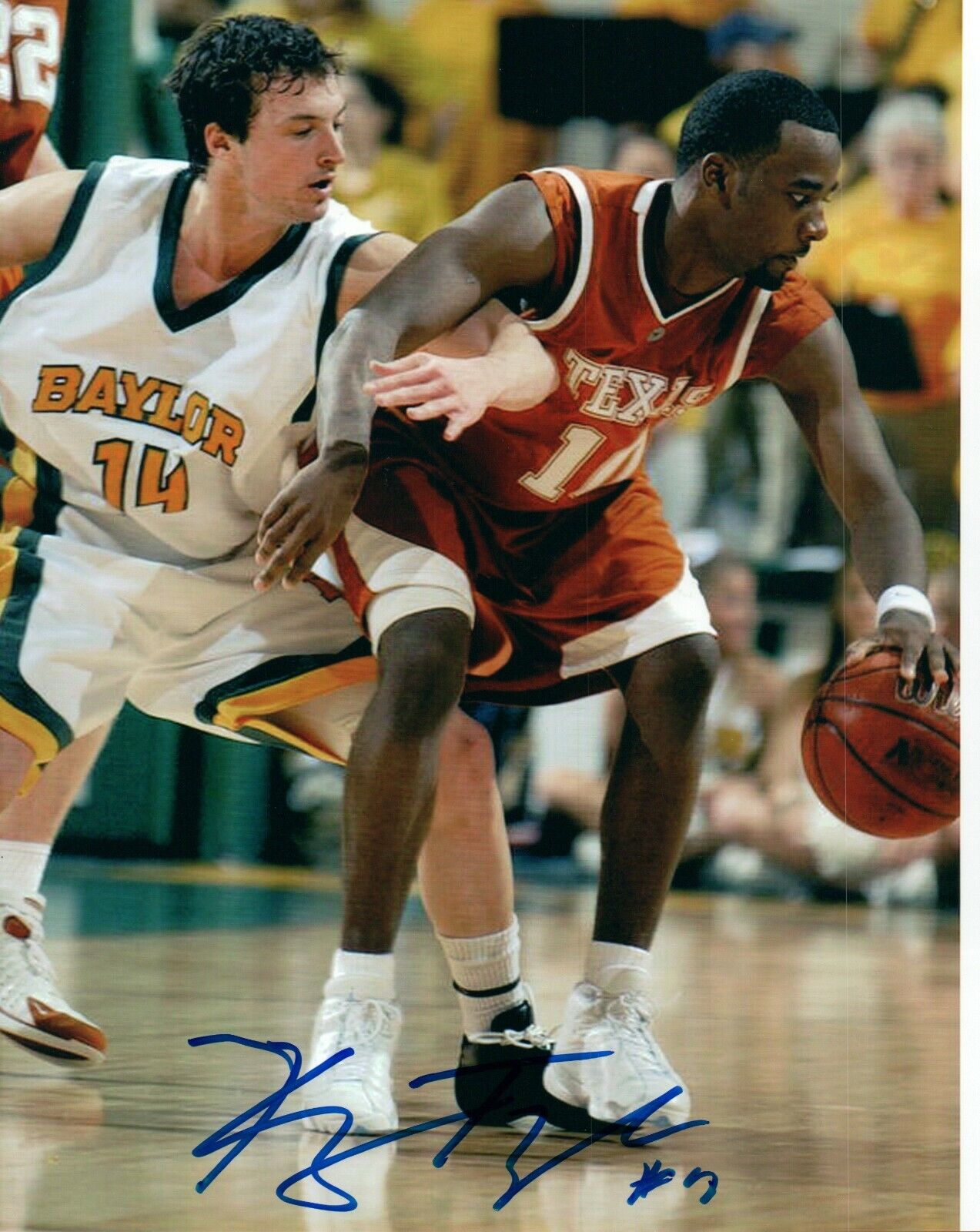 Kenny Taylor NCAA College Texas Hand Signed Autograph 8x10 Photo Poster painting