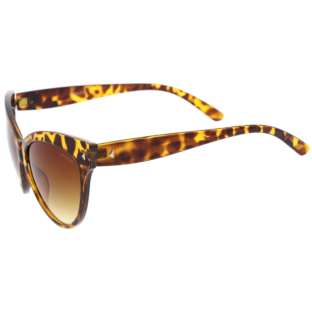 Women's Mod Oversize Horn Rimmed Cat Eye glasses 52mm