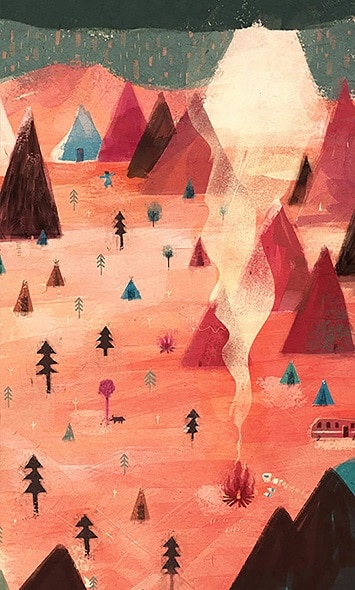 

Red Mountains – Paint By Numbers - 40*50CM, 501 Original