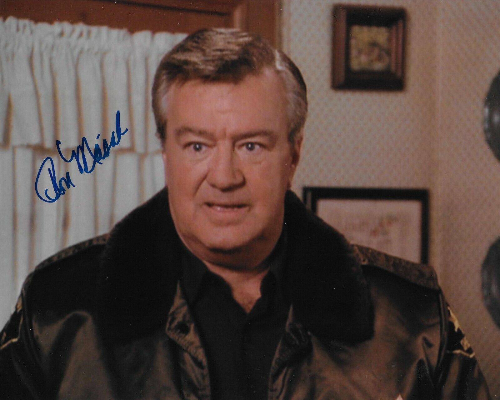 Ron Masak Murder, She Wrote Original Autographed 8x10 Photo Poster painting