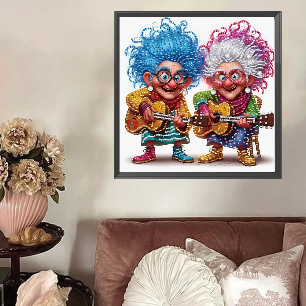Diamond Painting - Partial Special Shaped Drill - Grandma(Canvas|30*30cm)