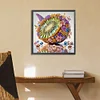 (US Only)30x30cm Kiwi 5D DIY Special Shape Crystal Partial Diamond Painting Kit Home Art