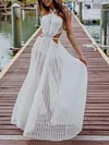 Empire See-Through Halterneck Maxi Dress