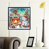 Diamond Painting-DIY Crystal Rhinestone Xmas Bear Fireplace(40x40cm)