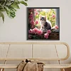 Diamond Painting-5D Full Round Drill Cat(40x40cm)