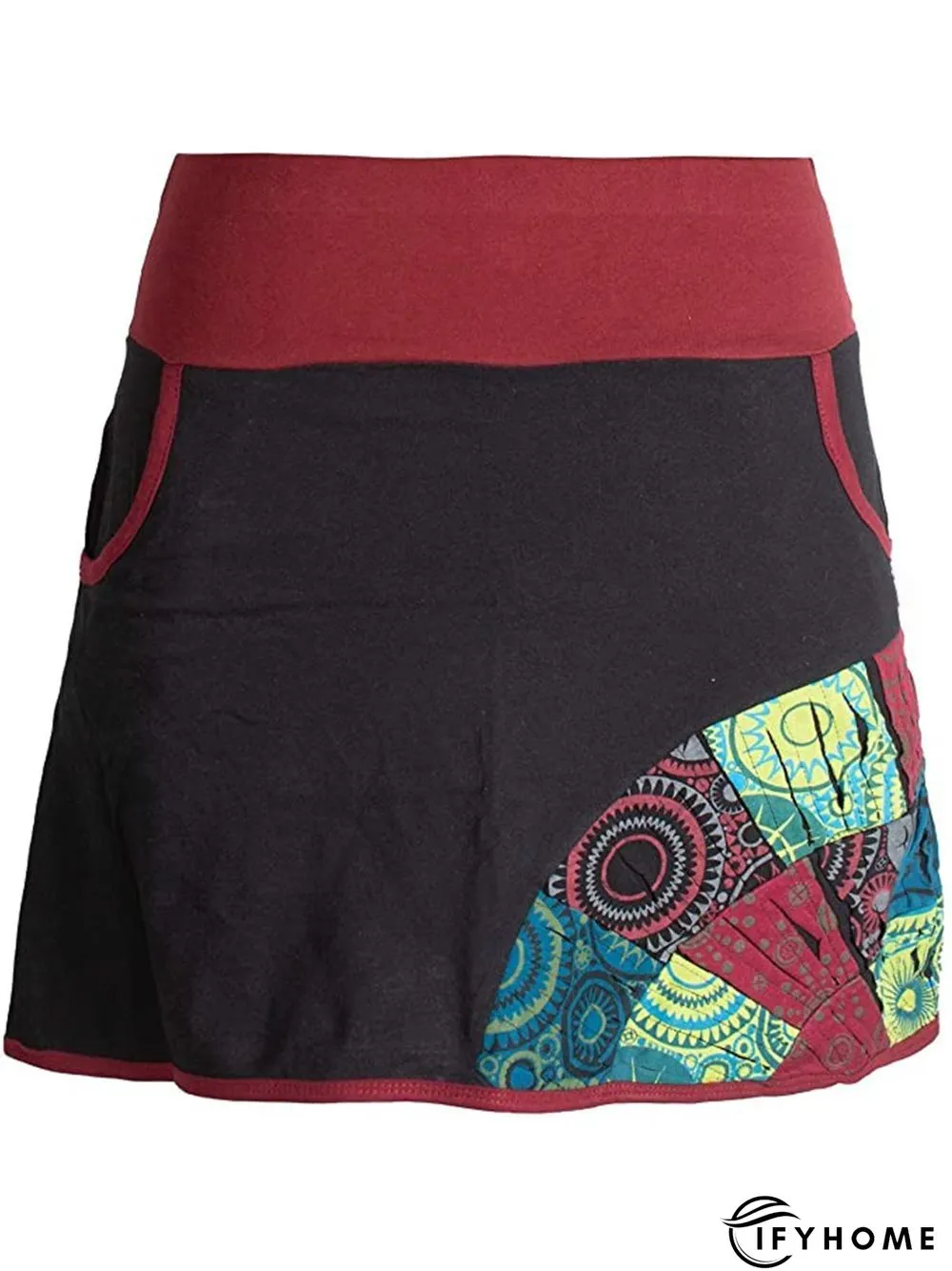 Vintage Floral Printed Casual Skirt | IFYHOME