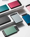 VULKIT Pop up Credit Card Holder Minimalist Metal Business Card Case RFID Blocking Front Pocket Wallet