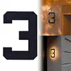 17cm Solar Lighted House Numbers IP44 Waterproof Light Up LED Address Signs