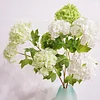 Real Touch Moisture 3 Stems Snowball Hydrangea Artificial Flower