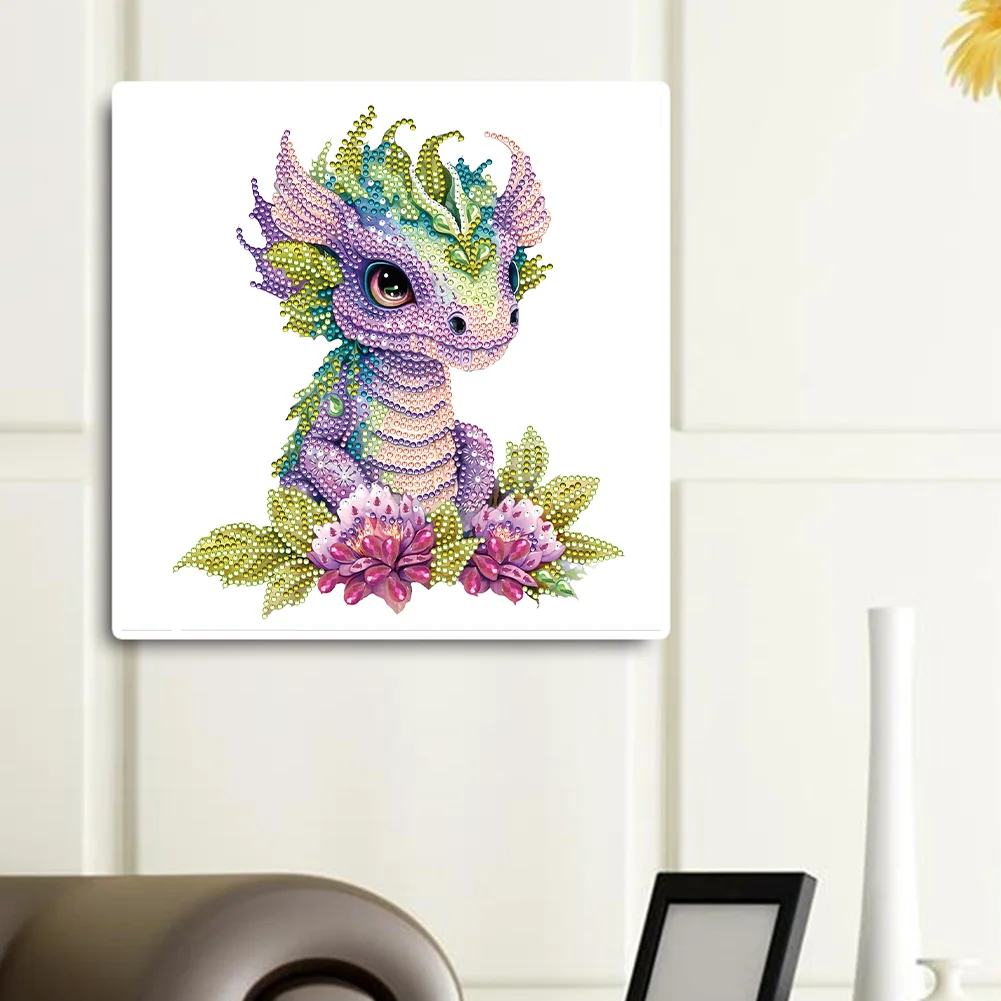 Diamond Painting - Partial Special Shaped Drill - Dragon(30*30cm)