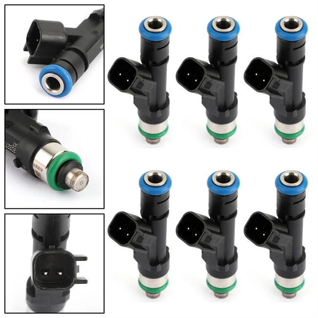 6Pcs Upgrades Fuel Injectors For 2004-12 Liberty 3.7L 0280158020 53032701AA Generic