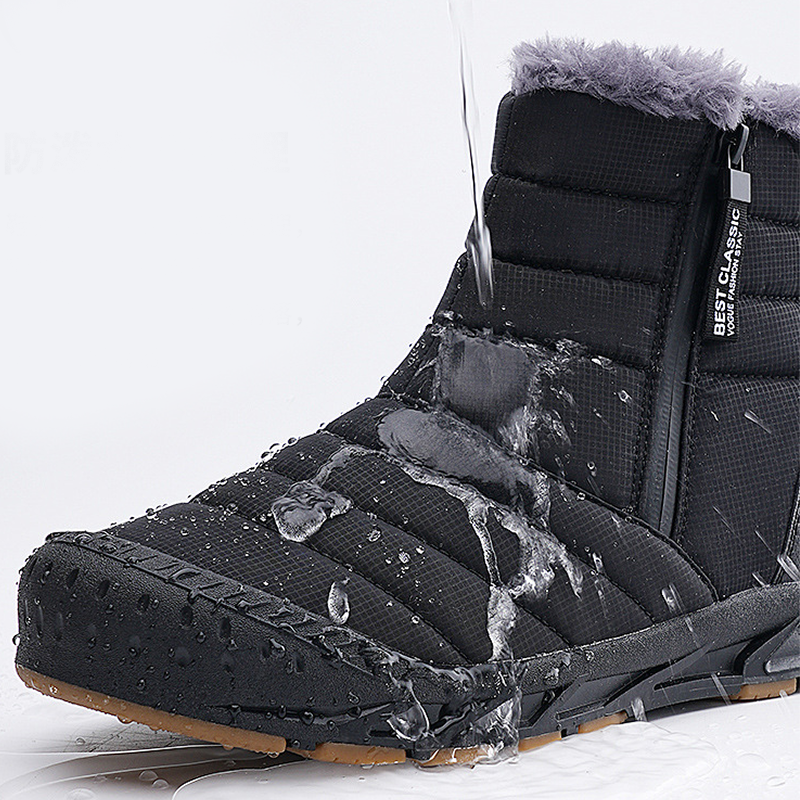 Fleece Waterproof Non-slip Outdoor Boots For Men And Women