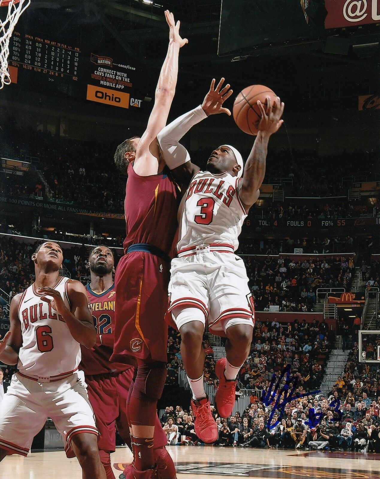 KAY FELDER signed (CHICAGO BULLS) autographed BASKETBALL 8X10 Photo Poster painting W/COA #3