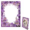 Special Shape Purple Lily Table Top Diamond Painting Frame Kits for Families