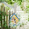 DIY Special Shaped Diamond Painting Double-sided Hanging Flower Birdhouse Wreath Kit
