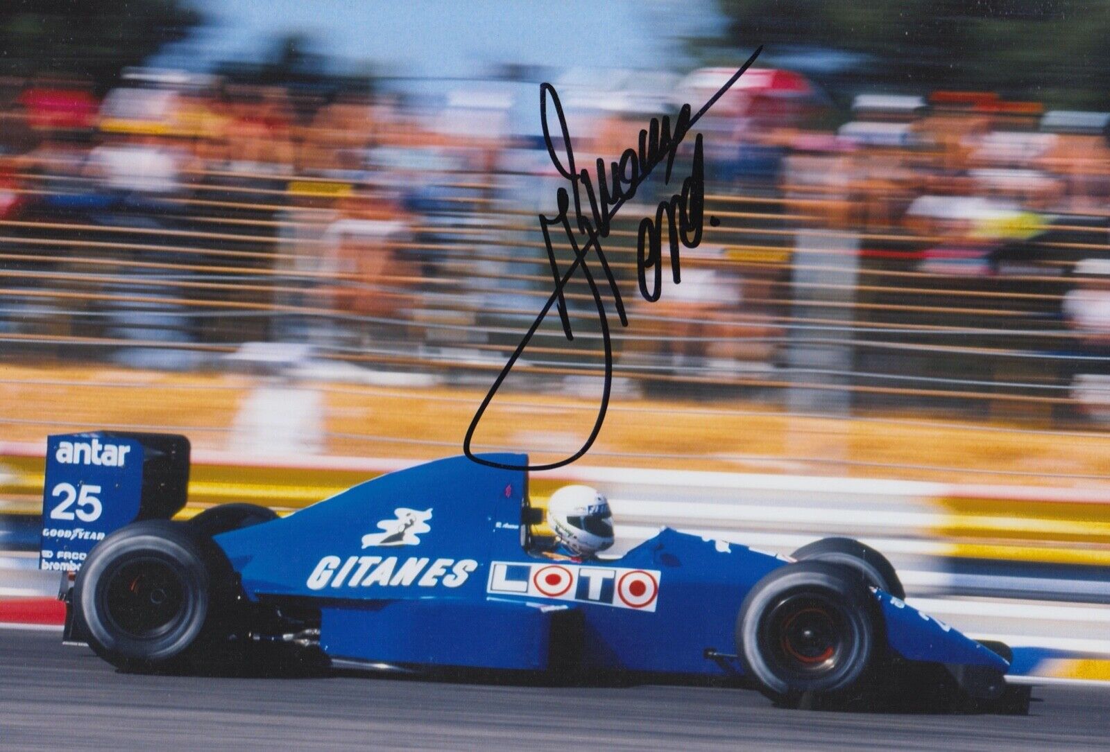 Rene Arnoux Hand Signed 12x8 Photo Poster painting F1 Autograph Ligier Loto 4