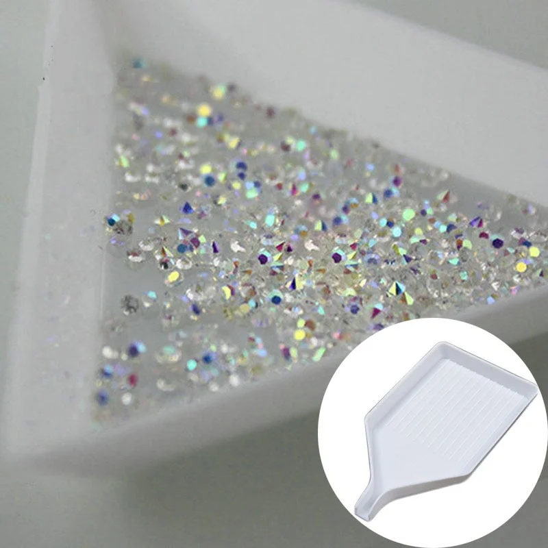Glitter Pixie Nails Crystal Micro Beads Multicolor AB 3D Nail Art Rhinestone Decorations Manicure Accessories-Nail Inspo