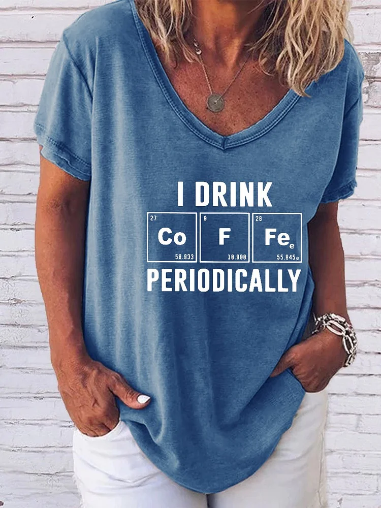 Bestdealfriday I Drink Coffee Periodically Chemisty T-Shirt