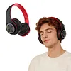 Bluetooth-compatible 5.3 Wireless Over Ear Headset with Colorful LED Lights Wireless Headphones HiFi Stereo Headphones for Classroom Home Office PC Mobile Phone Adults