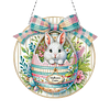 Easter Egg Bunny DIY 2D Flat Acrylic Double Sided Diamond Painting Hanging Pendant