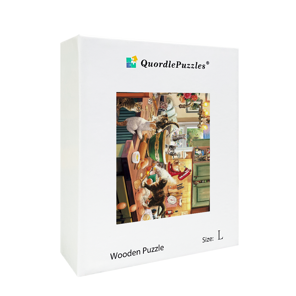 Kitten Kitchen Capers Wooden Jigsaw Puzzles