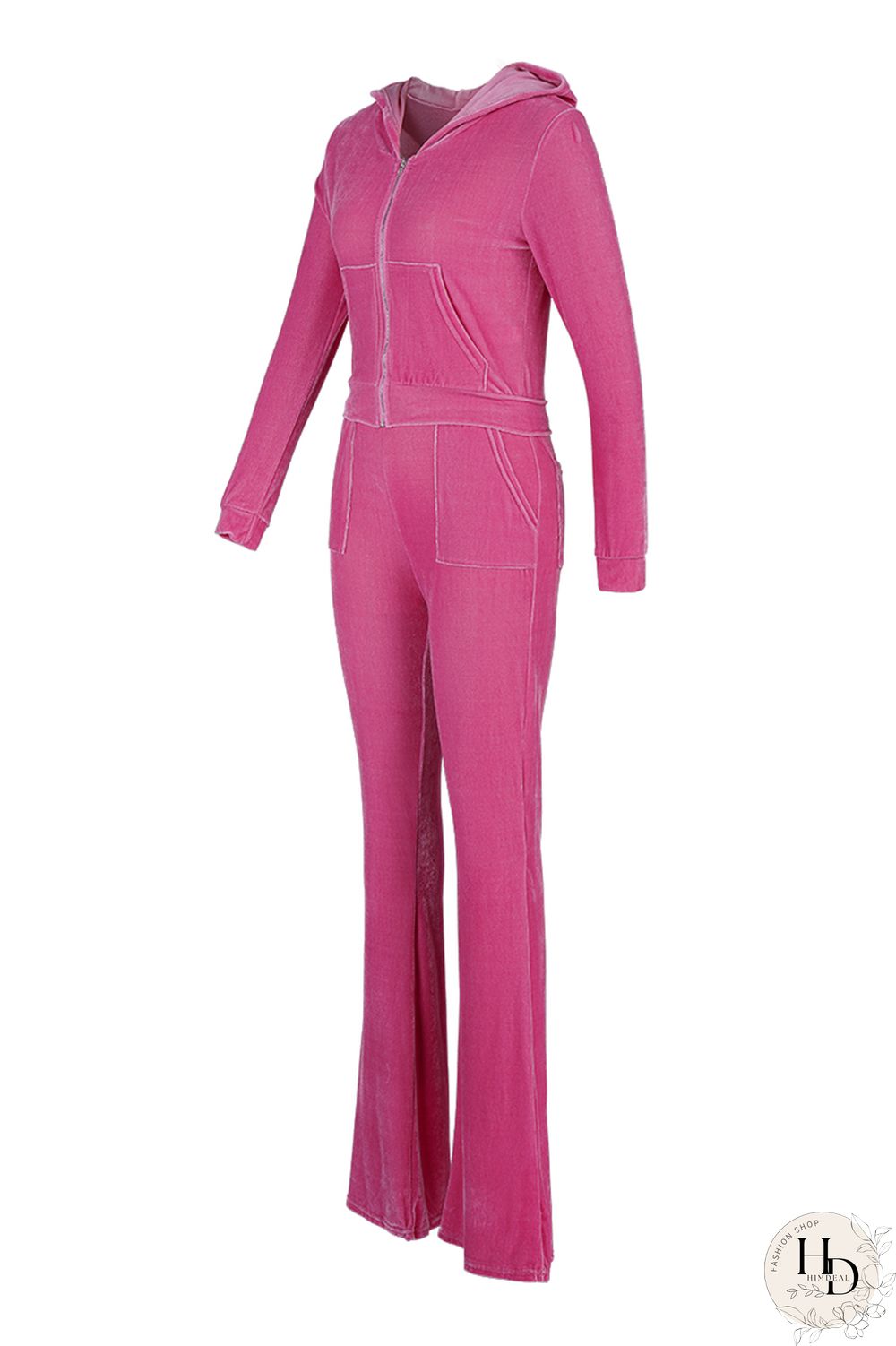 Royal Blue Fashion Casual Solid Patchwork Zipper Hooded Collar Long Sleeve Two Pieces