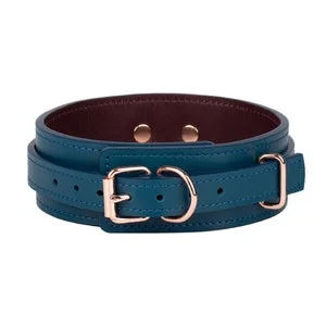 pornhint Pornhint Handmade Blue-Bordo Leather Custom Collar choker (792 color variations one price for all sizes, nickel-free hardware) anniversary gift.
