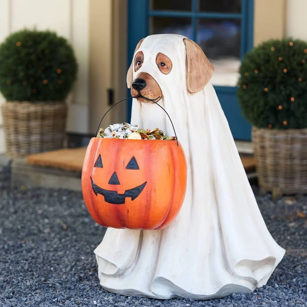 🎃 GHOST DOG CANDY BOWL. BUY 2 FREE SHIPPING NOW!!