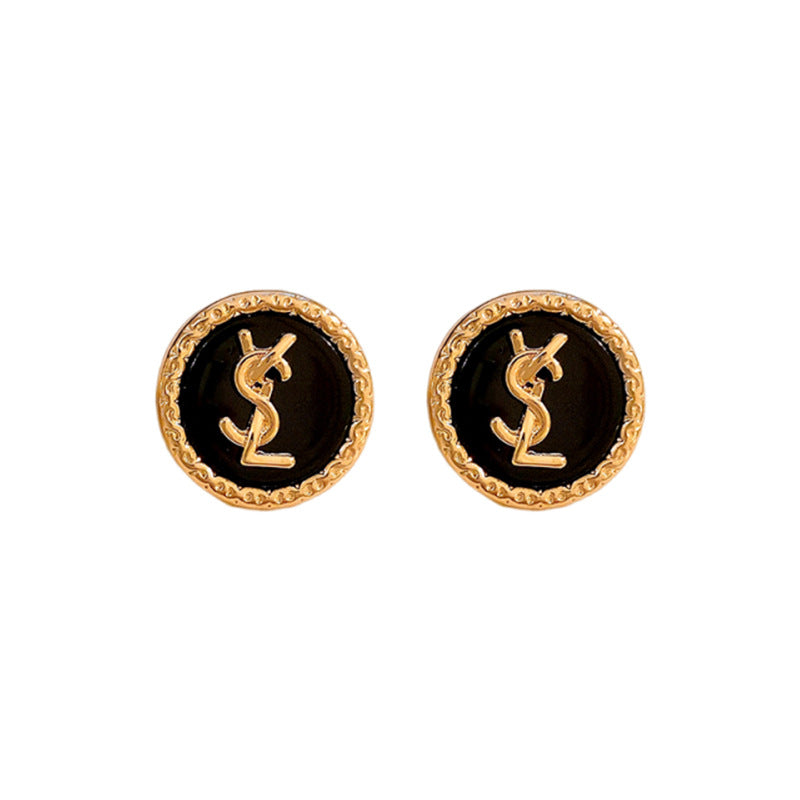 Luxurious Letter Letter Geometric Number Text Alloy Electroplating Earrings