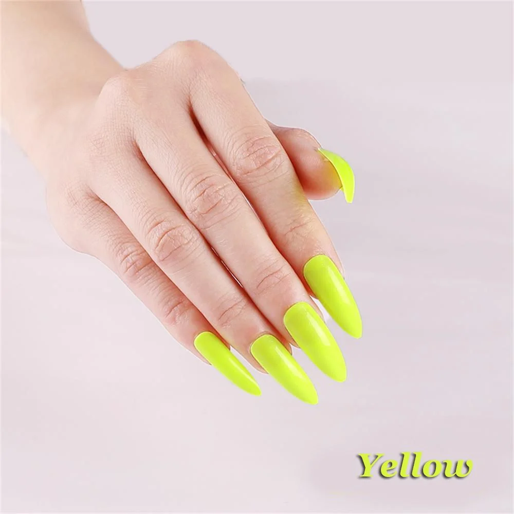 24Pcs Classic Popular French Stiletto False Nail Tips Red/Black Full Cover Natural Fake Nails Art Manicure Tool-Nail Inspo