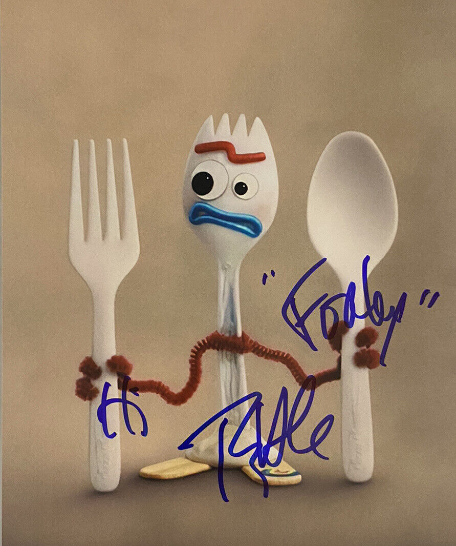 Tony Hale Forky Signed Autographed 8x10 Color Photo Poster painting Toy Story 4