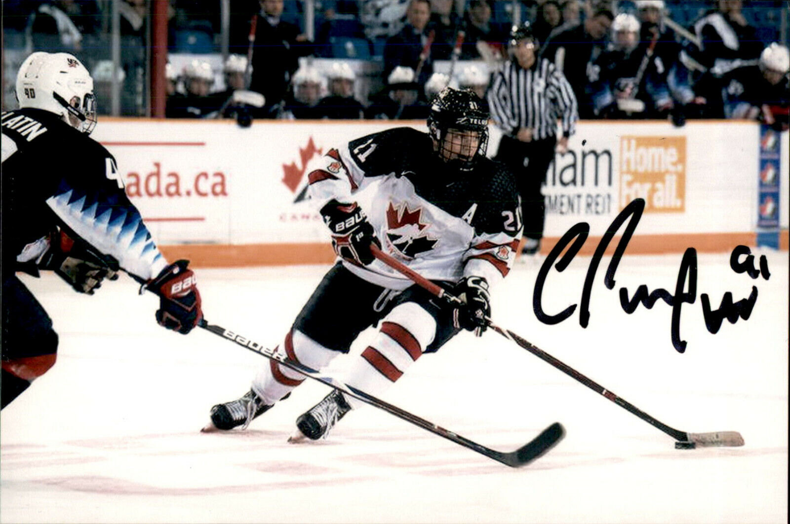 Cole Perfetti SIGNED autographed 4x6 Photo Poster painting TEAM CANADA / WINNIPEG JETS #2