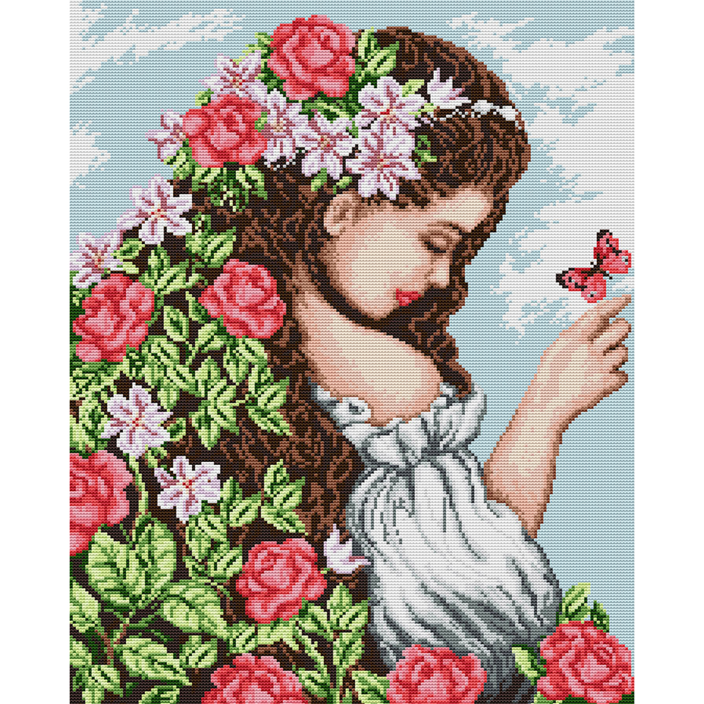 Stina　スティナ　flower embroidery mocha　Mサイズ Stina スティナ flower embroidery mocha Mサイズ stina / type