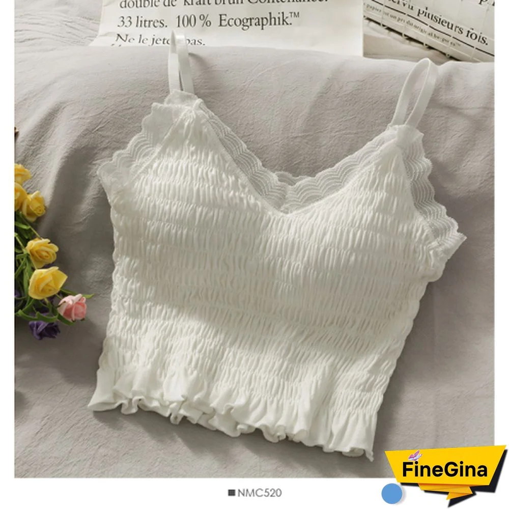 Sexy Lace Solid Crop Tops Women Summer Basic Crop Top Streetwear Sleeveless Camis Cool Girls Cropped Camisole Femme