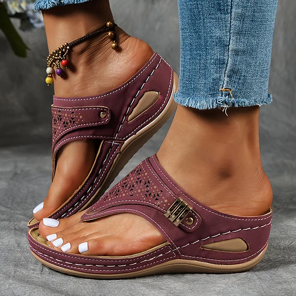 😍Last Day 70% OFF😍-Womens Comfy Mesh Breathable Wedge Sandals